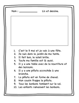 Lis et dessine : Mai - La fête des mères by coquelicotlit | TpT