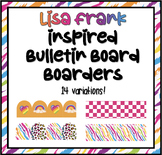 Lisa Frank Inspired Bulletin Board Boarders - Classroom Decor