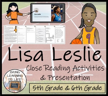 Preview of Lisa Leslie Close Reading Comprehension Activity | 5th Grade & 6th Grade