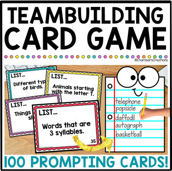 Avid Teambuilding Categories Trivia Game 100 Cards By Chambers