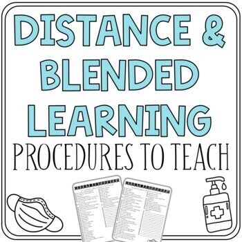 Preview of List of Classroom Procedures to Teach for Blended or Distance Learning