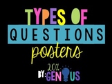 Types of Questions Posters - Inch, Foot, Yard for Genius Hour