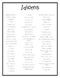 List of Idioms