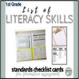 1st Grade Reading Checklist