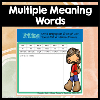 The 100 Most Important Multiple Meaning Words Kids Need to Know