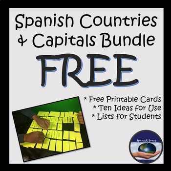 Preview of Spanish Speaking Countries and Capitals Bundle