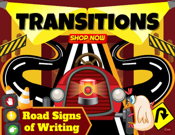 Preview of Comprehensive List of Transition Words | Writing Road Signs | Word Wall Posters