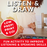 Listen & Draw - Fun ESL Activity to Improve Speaking & Lis