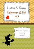 Listen & Draw: Fall and Halloween listening activity