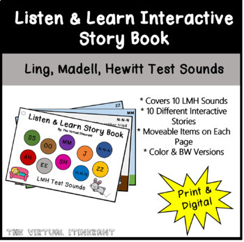 Preview of Listen & Learn Interactive Story Book - LMH Test Sounds