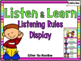Listen & Learn | Listening Rules Display | Nifty Neon