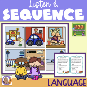 Preview of Sequence 123- listen to a story & order pictures to match
