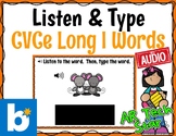 Listen & Type: CVCe Long I Words Boom Cards w/ AUDIO