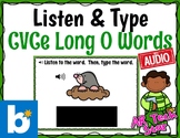 Listen & Type: CVCe Long O Words Boom Cards w/ AUDIO
