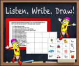 Listen. Write. Draw - A Game to Pay Attention to! (EFL/ESL