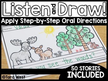 Preview of Listen and Draw (Apply and Follow Step-by-Step Oral Directions)