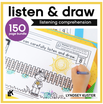 Preview of Listen and Draw Bundle - Listening Comprehension