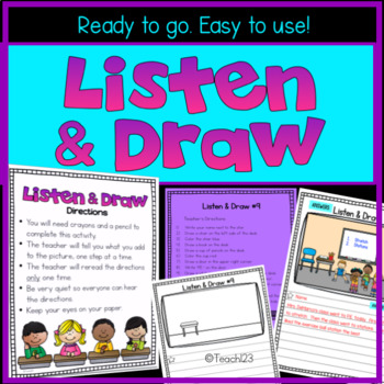 Preview of Listen and Draw - Listening Comprehension