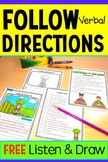 Listen and Draw Follow Directions Activity