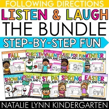 Preview of Listen and Laugh® THE BUNDLE Listening and Following Directions Step by Step