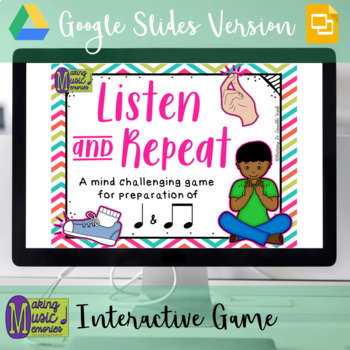 Preview of Listen and Repeat - CS Unit 1 Rote - Google Slides Game