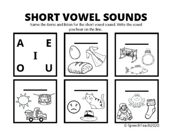 Listen and Write: Short and Long Vowels by SpeechTeach2020 | TPT