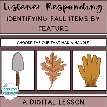Preview of Fall Identifying Items By Feature Digital Lesson