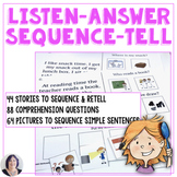 Listen Answer Sequence Tell Listening Skills for Speech Language
