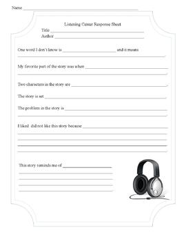 Preview of Listening Center Activity Sheet