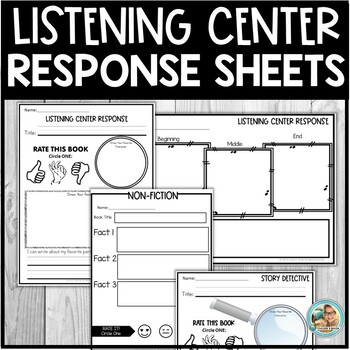 Preview of Reading Response Sheets | Listening Center | Book Summary Templates