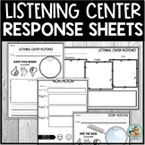 Reading Response Sheets | Listening Center | Book Summary 