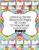 Listening Center Response Pages QR Codes to read-alouds an