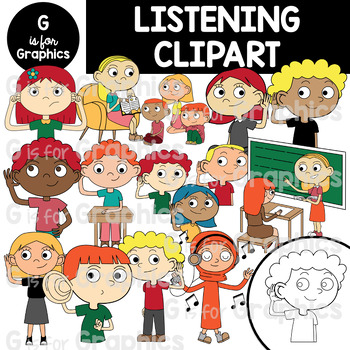 Preview of Listening Clipart