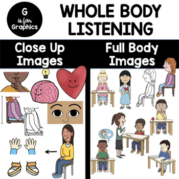 clip art students listening in class