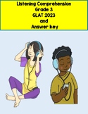 Listening Comprehension Grade 3 GLAT 2023  and Answer key