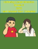 Listening Comprehension Grade 6 2023 and answer key