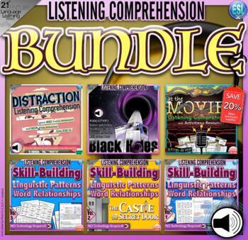 Preview of Listening Comprehension Materials & Resources BUNDLED Language Lesson Plans