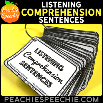 Preview of Listening Comprehension Sentences {With 210 Comprehension Questions!}