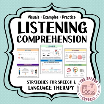 Preview of Listening Comprehension Strategies for Speech and Language Therapy