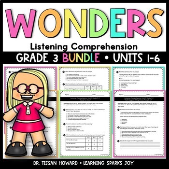 Preview of Listening Comprehension - Wonders Grade 3 BUNDLE