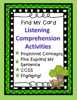 Preview of Listening Comprehension and Positional Words Activities