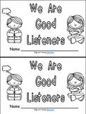 Listening Emergent Reader Kindergarten or 1st Grade- Rules