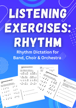 Preview of Listening Exercises: Rhythm Dictation for Band, Choir or Orchestra