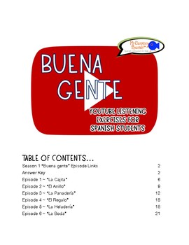 Preview of Listening Exercises for Spanish Students! (Season 1!) DISTANCE LEARNING