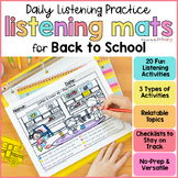 Listening & Following Directions Activities - Back to Scho