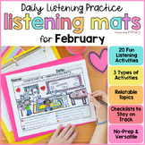 February Following Directions Activities & Listening Compr