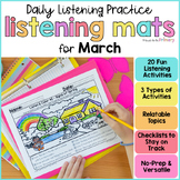 March Following Directions & Listening Comprehension Activ