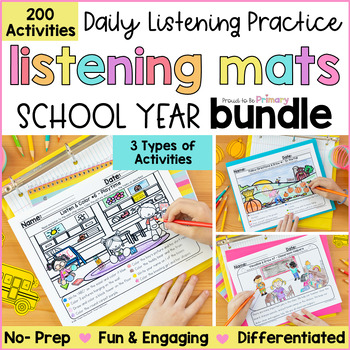 Preview of Listening & Following Directions - Read & Draw - Morning Work Activities for K-2