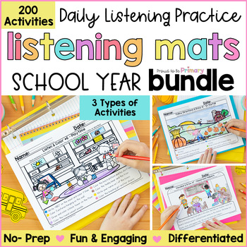 Preview of Listening & Following Directions - Read & Draw - Morning Work Activities for K-2