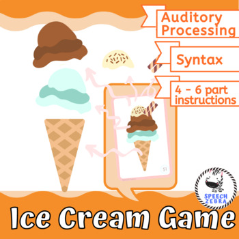 Preview of Listening Game | Speech Therapy | Auditory Processing & Syntax